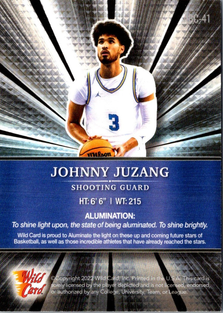 2022 Wild Card Matte Johnny Juzang