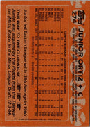 1988 Topps Junior Ortiz