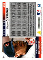 1996 Score Roger Clemens #333