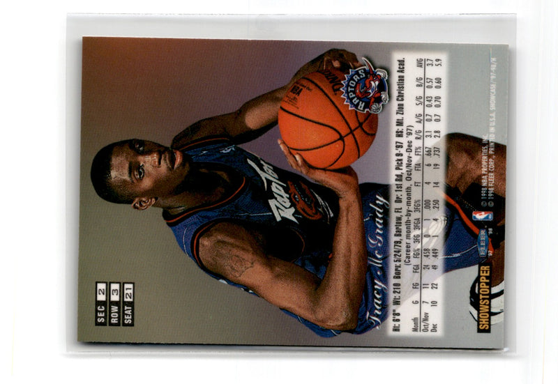 1997 Flair Showcase Tracy McGrady