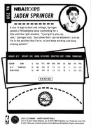 2021 Hoops Red Backs Jaden Springer