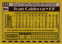 1990 Topps Ivan Calderon #569