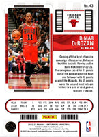 2022 Panini Contenders Game Ticket Red DeMar DeRozan #43
