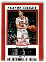 2019 Panini Contenders Draft Picks Ticket Red Foil Zach LaVine #50