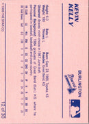 1989 Star Burlington Braves Kevin Kelly