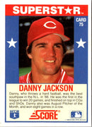 1989 Score Baseball's 100 Hottest Players Danny Jackson