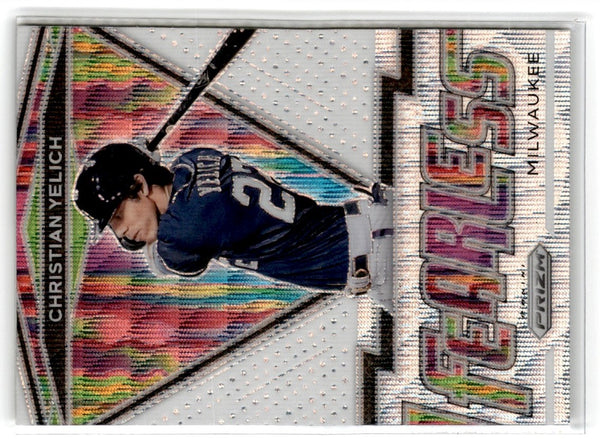 2021 Panini Prizm Fearless Christian Yelich #FR-14