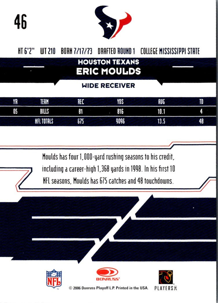 2006 Leaf Rookies & Stars Eric Moulds