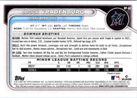 2024 Bowman Prospects Brock Vradenburg #BP-62