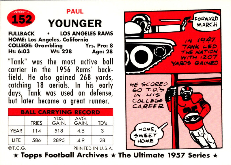 1994 Topps Archives 1957 Paul Younger