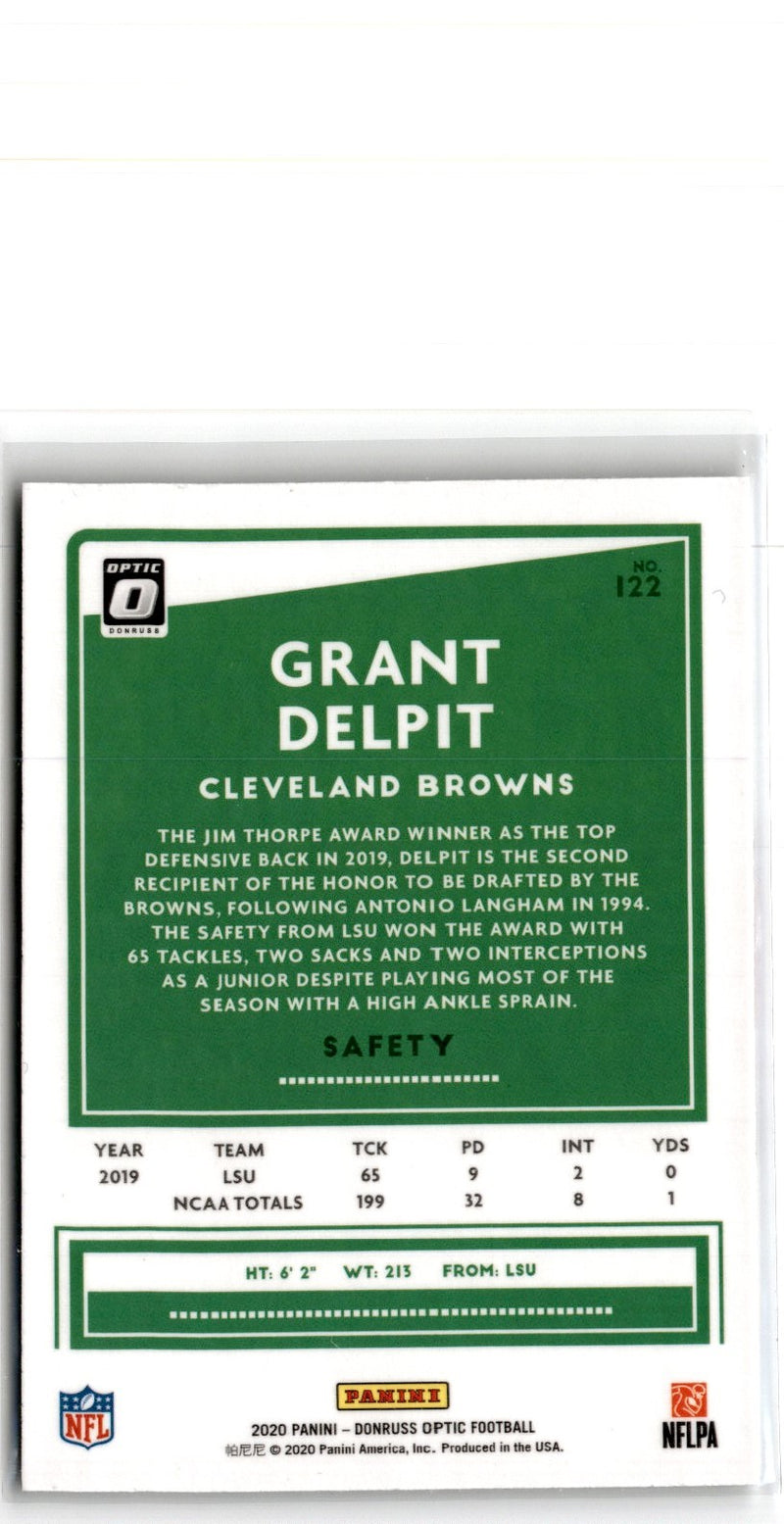 2020 Donruss Optic Red Grant Delpit