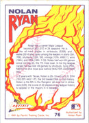 1991 Pacific Nolan Ryan Texas Express I Milestones Gold 25th Season