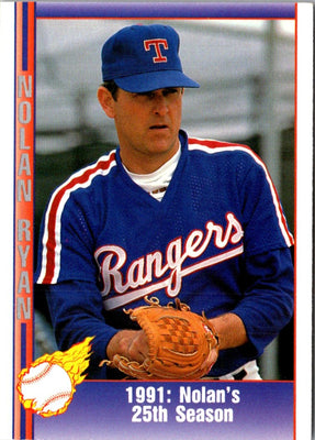 1991 Pacific Nolan Ryan Texas Express I Milestones Gold 25th Season #NNO