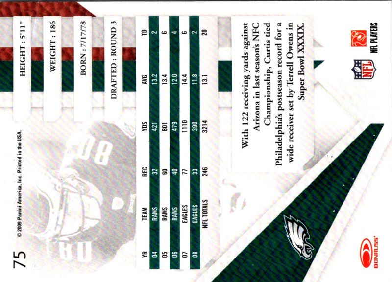 2009 Playoff Absolute Memorabilia Kevin Curtis