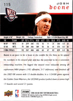 2008 Upper Deck Josh Boone #115