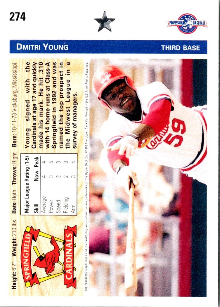 1992 Upper Deck Minors Dmitri Young