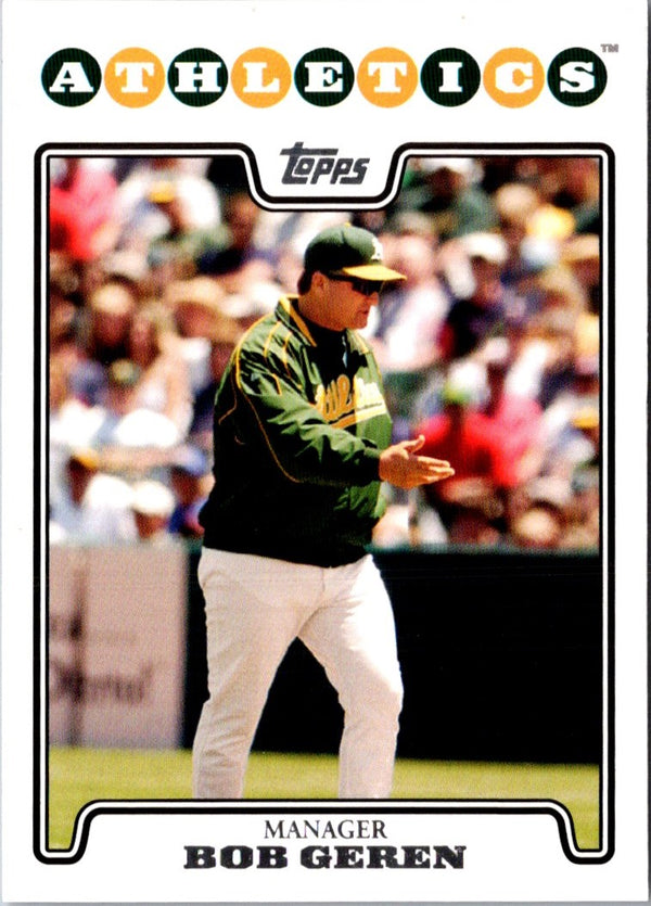 2008 Topps Bob Geren #124