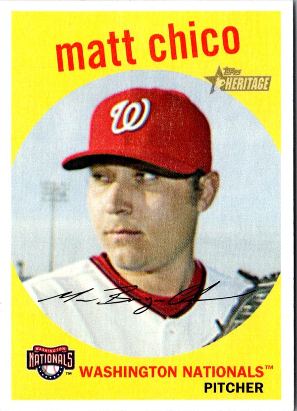 2008 Topps Heritage Matt Chico #342