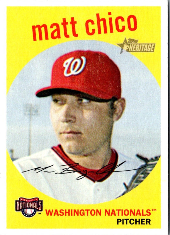2008 Topps Heritage Matt Chico #342