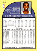 1990 Hoops Gerald Henderson #106