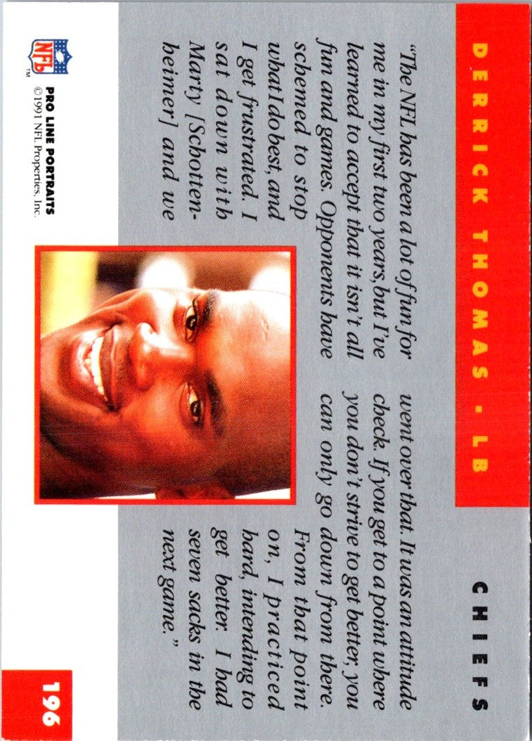1991 Pro Line Portraits Derrick Thomas