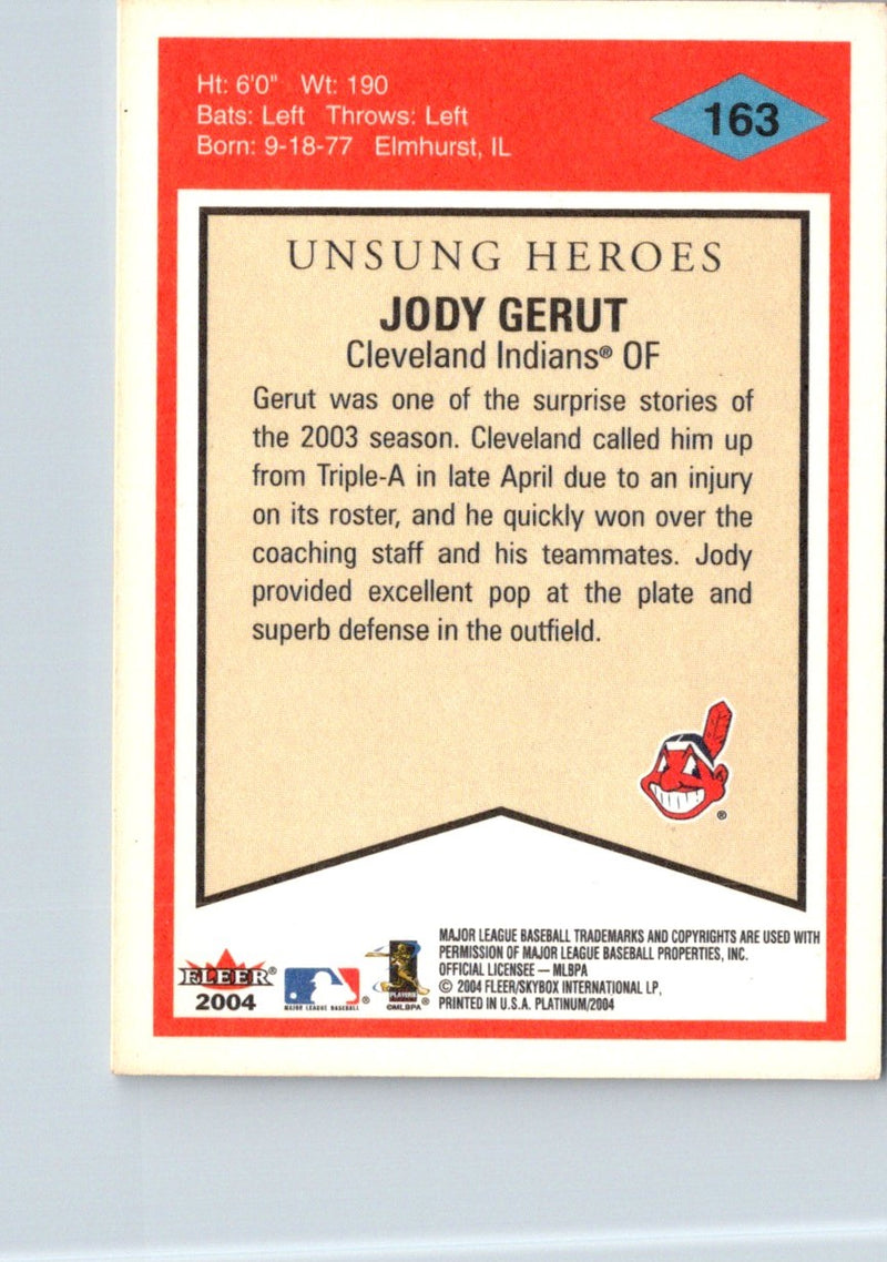 2004 Fleer Platinum Jody Gerut