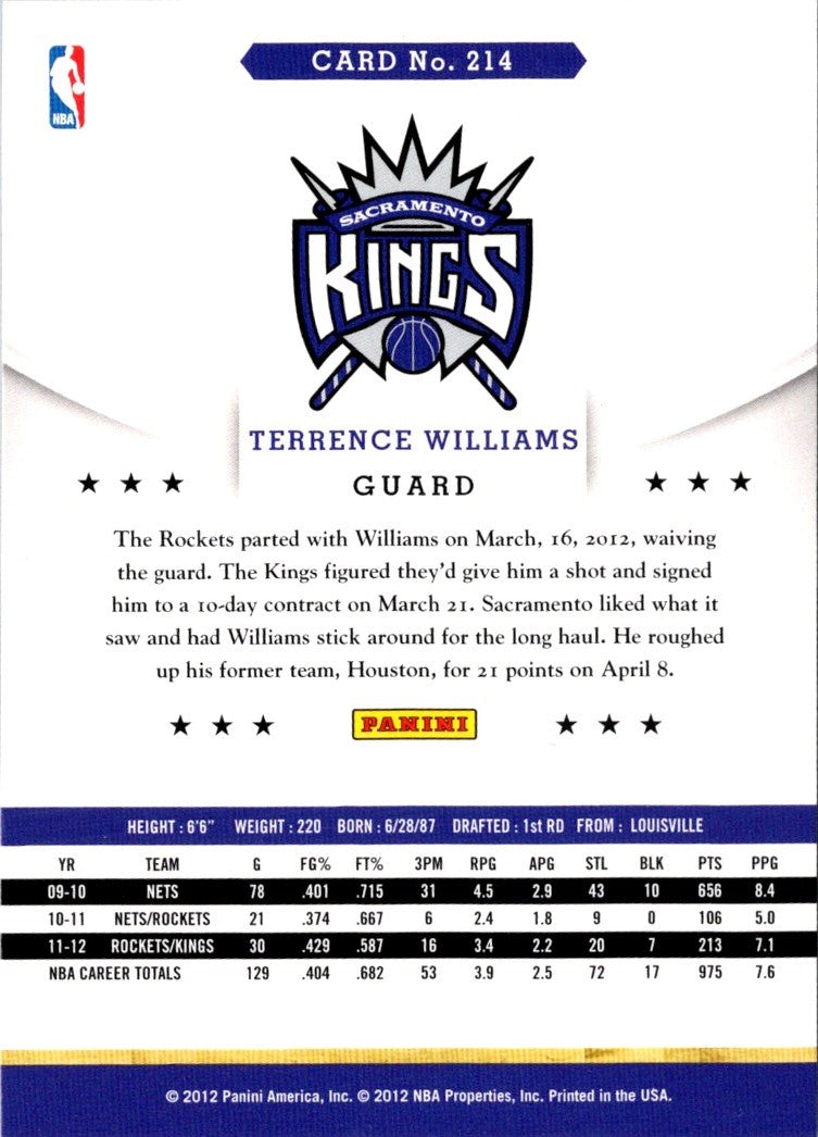 2012 Hoops Terrence Williams
