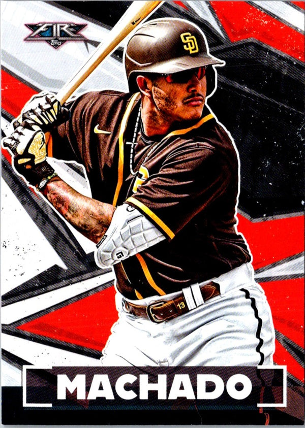 2021 Topps Fire Manny Machado #187