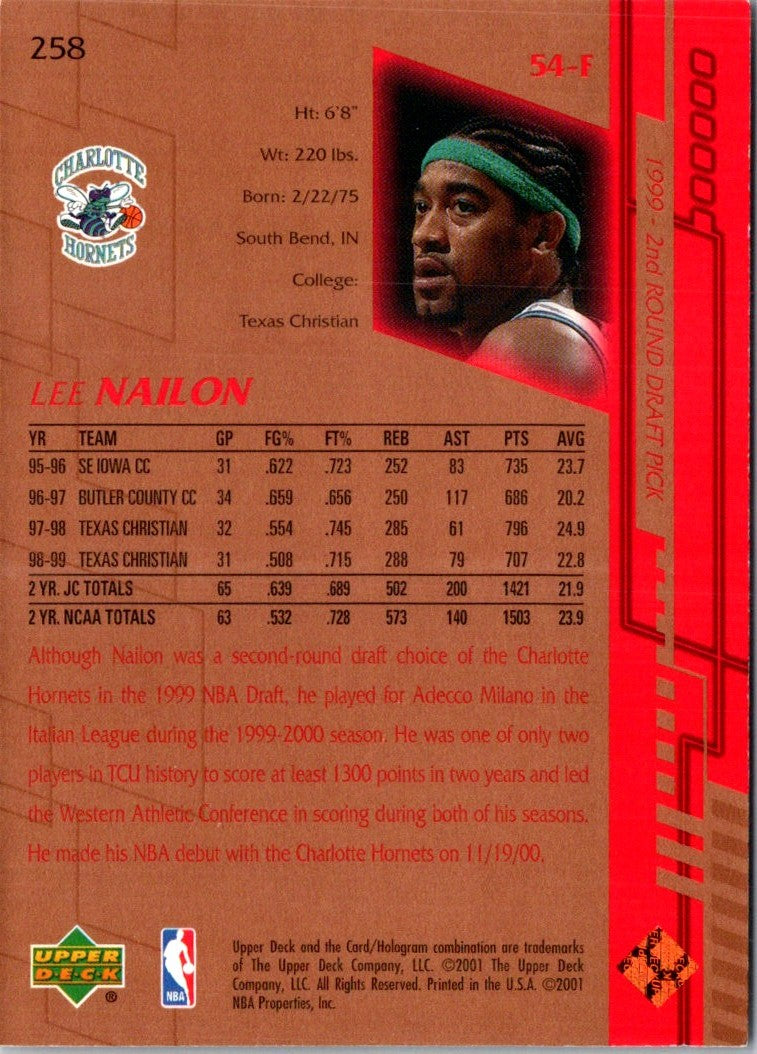 2000 Upper Deck Lee Nailon