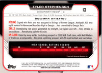 2015 Bowman Draft Picks & Prospects Tyler Stephenson #13