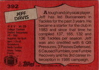 1987 Topps Jeff Davis #392 Rookie