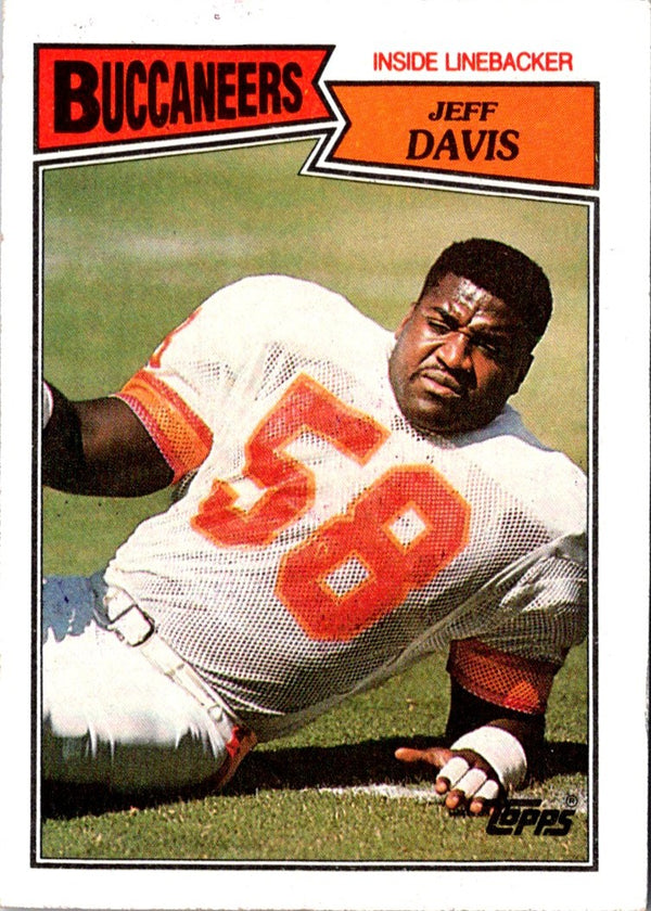 1987 Topps Jeff Davis #392 Rookie