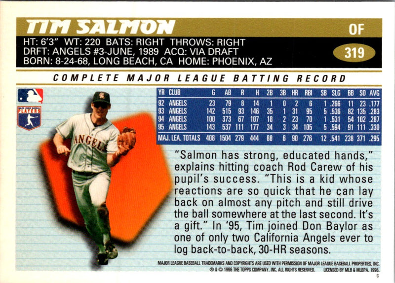 1996 Topps Tim Salmon