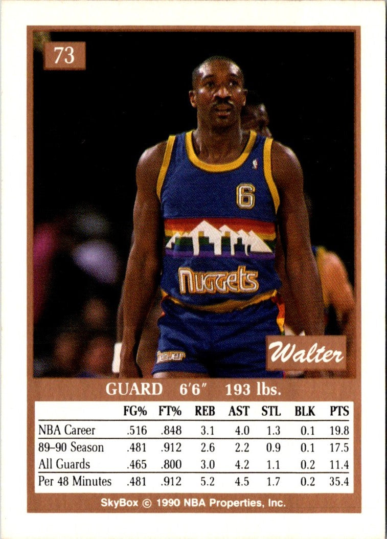 1990 SkyBox Walter Davis