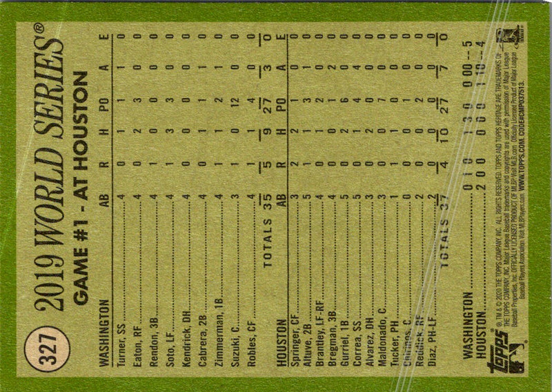 2020 Topps Heritage Soto Shines In World Series Debut!