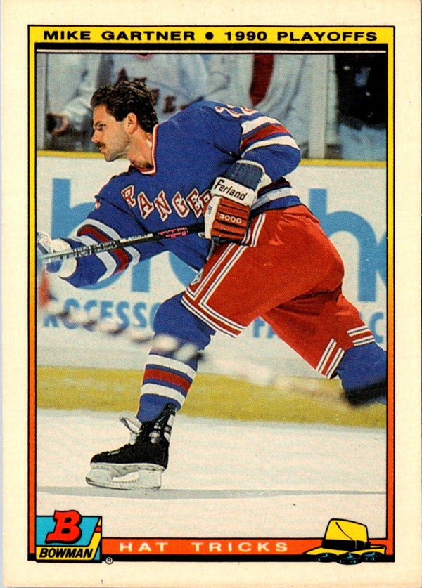 1990 Bowman Hat Tricks Mike Gartner #17