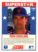 1989 Score Baseball's 100 Hottest Players Ron Darling