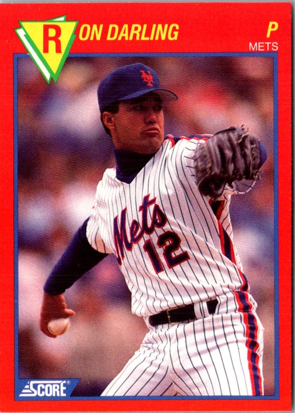 1989 Score Baseball's 100 Hottest Players Ron Darling #71