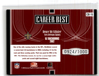 2005 Donruss Elite Career Best Red Deuce McAllister #CB-15 0924/1000