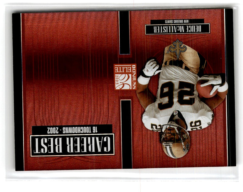 2005 Donruss Elite Career Best Red Deuce McAllister