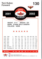 2001 Fleer Shoebox Toni Kukoc #130