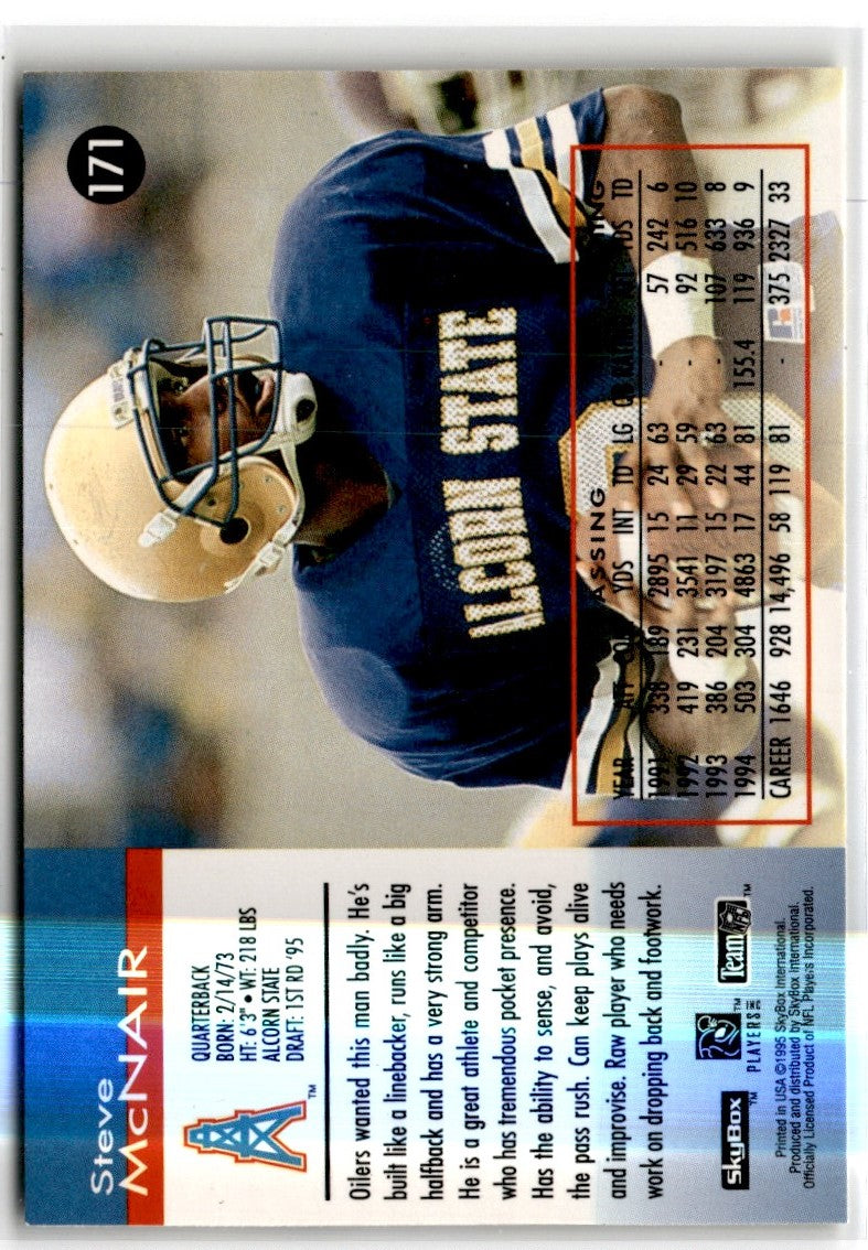 1995 SkyBox Impact Steve McNair