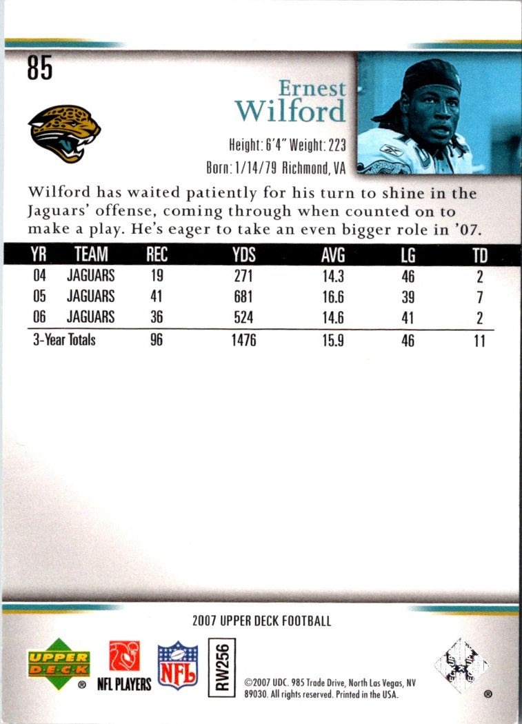 2007 Upper Deck Ernest Wilford