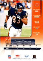 2002 Leaf Rookies & Stars David Terrell #16