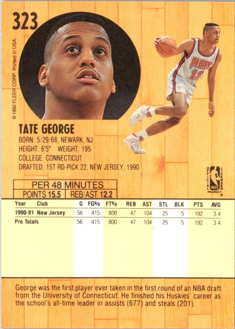 1991 Fleer Tate George