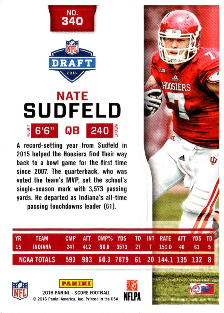 2016 Score Scorecard Nate Sudfeld