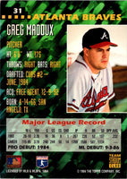 1994 Stadium Club Team Greg Maddux #31
