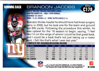 2010 Topps Chrome Brandon Jacobs #C178