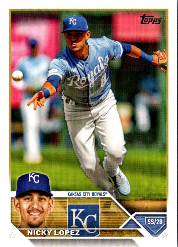 2023 Topps Update Royal Blue Nicky Lopez #US151