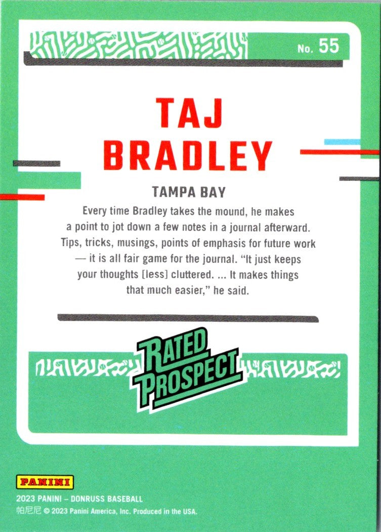 2023 Donruss Holo Blue Taj Bradley